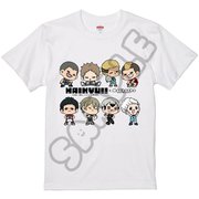 SYNC-HKM5TS-MCAWS ハイキュー!! Tシャツ みんなmochocho化大作戦! 第5弾 M-CA 集合 ホワイト Sサイズ
