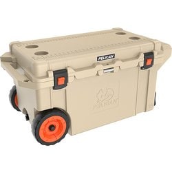 80QW Elite エリートクーラーボックス タン/オレンジ 108.9×52.7×51.4cm 正規品 80QW-2-TAN