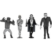 トゥーニーテラーズ ユニバーサルモンスターズ スタイライズド 6インチ アクションフィギュア 4種セット（シルバースクリーン エディション） [塗装済可動フィギュア 全高約150mm]