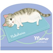 限定 ダイカットメモ ねこハラ ブルー M05301