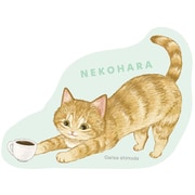限定 ダイカットステッカー ねこハラ 茶トラ BM03565