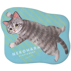 限定 特大シール ねこハラ グリーン M09805