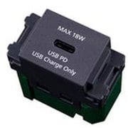 WN14841MH [埋込USBコンセント 充電用 1ポート 18W USB-C マットグレー 1個]