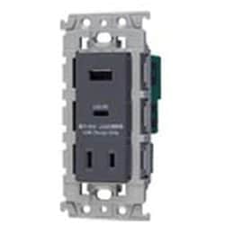 WTL147740MH [埋込USBコンセント 充電用 2ポート 18W USB-A・C 扉付コンセントツキ マットグレー 1個]