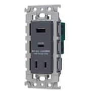 WTL147740MH [埋込USBコンセント 充電用 2ポート 18W USB-A・C 扉付コンセントツキ マットグレー 1個]