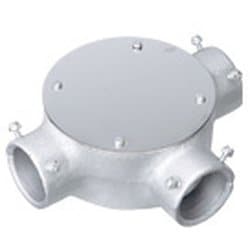 DS6739P [ねじなし電線管用付属品 ねじなし丸型露出ボックス 3方出 E39 1個]
