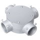 DS6851P [ねじなし電線管用付属品 ねじなし丸型露出ボックス 4方出 E51 1個]