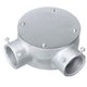 DS6939P [ねじなし電線管用付属品 ねじなし丸型露出ボックス 直角2方出 E39 1個]