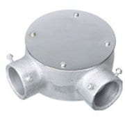 DS6939P [ねじなし電線管用付属品 ねじなし丸型露出ボックス 直角2方出 E39 1個]