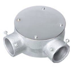 DS6951P [ねじなし電線管用付属品 ねじなし丸型露出ボックス 直角2方出 E51 1個]