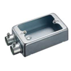 DS74191K [ねじなし電線管用付属品 ねじなし露出スイッチボックス 1コ用片側2方出 E19 1個]