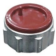 DFZ1522 [ねじ付き電線管用付属品 キャップ付絶縁ブッシング 厚鋼Z用 G22 1個]
