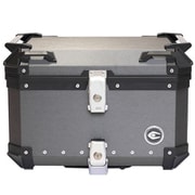 COOCASE アルミトップケース ヘアライン ダークグレー 55L