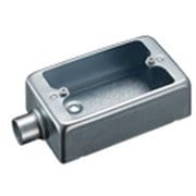 DF30311K [ねじ付き電線管用付属品 露出スイッチボックス 1コ用1方出 薄鋼用 鋼板製 C31 1個]