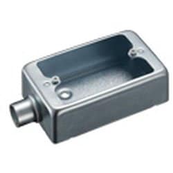 DF30161K [ねじ付き電線管用付属品 露出スイッチボックス 1コ用1方出 厚鋼用 鋼板製 G16 1個]