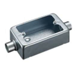 DF31311K [ねじ付き電線管用付属品 露出スイッチボックス 1コ用2方出 薄鋼用 鋼板製 C31 1個]