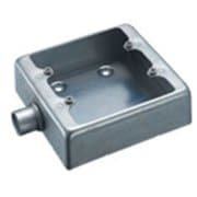 DF32191K [ねじ付き電線管用付属品 露出スイッチボックス 2コ用1方出 薄鋼用 鋼板製 C19 1個]