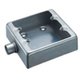 DF32251K [ねじ付き電線管用付属品 露出スイッチボックス 2コ用1方出 薄鋼用 鋼板製 C25 1個]