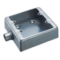 DF32251K [ねじ付き電線管用付属品 露出スイッチボックス 2コ用1方出 薄鋼用 鋼板製 C25 1個]