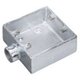 DFZ3228P [ねじ付き電線管用付属品 露出スイッチボックス 2コ用1方出 厚鋼用 鋳鉄製 G28 1個]