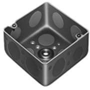DS37445B [塗装中型四角アウトレットボックス浅型 トロセーブ 中浅型スタット付・標準＋メガネ型 1個]