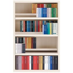 【完成品】書棚 ブックシェルフ コミックシェルフシリーズ ホワイトウッド CBS-76L
