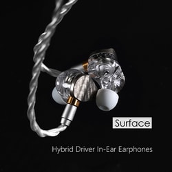 ハイブリッドドライバー（1DD＋4BA）搭載 インイヤーモニター Surface E14D