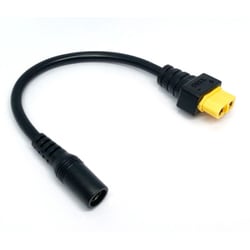 電源供給ケーブル XT60メス-DC2.1Φメス 15cm 5521XTFF-015
