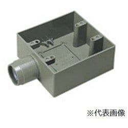 DM38414 [露出スイッチボックス 2コ用 1方出 呼び14 1個]