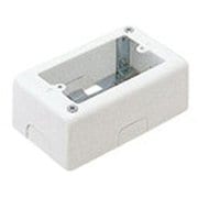 DZA161W [メタルモール 1コ用スイッチボックス A型専用 浅型 ホワイト 1個]
