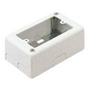 DZA166E [メタルモール 1コ用スイッチボックス 片側2コノック A型専用 浅型 ミルキーホワイト 1個]