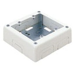 DZB282W [メタルモール 2コ用スイッチボックス 片側2コノック A型・B型共用 浅型 ホワイト 1個]