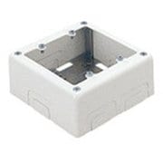 DZB292W [メタルモール 2コ用スイッチボックス 片側2コノック A型・B型共用 深型 ホワイト 1個]