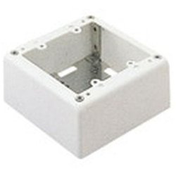 DZB276E [メタルモール 2コ用スイッチボックス ノックなし 深型 ミルキーホワイト 1個]