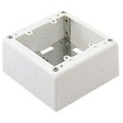 DZB276E [メタルモール 2コ用スイッチボックス ノックなし 深型 ミルキーホワイト 1個]