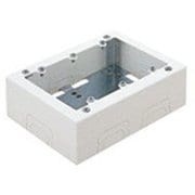 DZB293W [メタルモール 3コ用スイッチボックス 片側2コノック A型・B型共用 深型 ホワイト 1個]