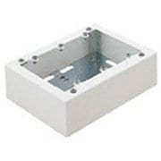 DZA173W [メタルモール 3コ用スイッチボックス ノックなし 深型 ホワイト 1個]