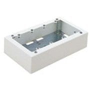 DZA174W [メタルモール 4コ用スイッチボックス ノックなし 深型 ホワイト 1個]