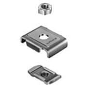 DLEU3 [Eハンガー吊り金具 鋼板製電気亜鉛めっき 適合ボルト径W3/8 1個]