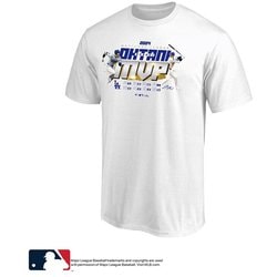 ML01-24FW-0074-WHT-L [Fanatics ドジャース 大谷翔平 ナショナルリーグ MVP 2024 獲得記念 Tシャツ ホワイト Lサイズ]