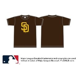 ML0125SS0009 [MLB PRIMARYLOGO TEE BROWN PADRES M パドレス ブラウン Mサイズ]