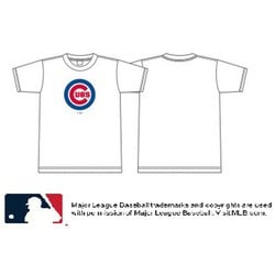 ML0125SS0009 [MLB PRIMARYLOGO TEE WHITE CUBS L カブス ホワイト Lサイズ]