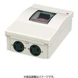 BED3303R3N [手元開閉器 ケースブレーカ（漏電保護用） コンセント2コ付 標準形 屋内用 単体露出工事用 ED-30R型 3P3E 30A 1台]