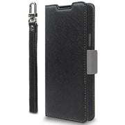 Galaxy S25 対応 ケース 手帳型 カード収納 ストラップ スタンド 機能 付 スマホケース 人工 皮 革 デニム 携帯ケース 手帳型ケース NU ブラック×ニュートラルグレー CR_G5SCSPLNA_BN