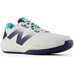 FuelCell 796v4 メンズ テニスシューズ White with nb navy and cyber jade（T4） 4E 25cm MCH796T44E