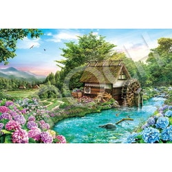 12-622s 水車小屋の朝 [ジグソーパズル 1000ピース]