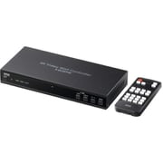 4画面ビデオウォールコントローラ 4K対応 入力-HDMI/Type-C 出力-HDMI/光デジタル/3.5mmステレオミニジャック ミラー/拡張モード対応 ソフト不要 VGA-PHD4VWC