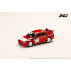 HJ643033RB 1/64 三菱 LANCER RS EVOLUTION 6 （CP9A） 2000 RALLIART レッド [ダイキャストミニカー]