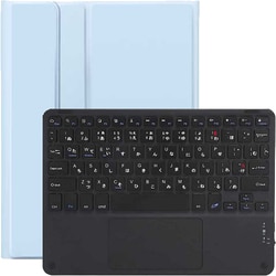 iPad用 キーボード＆ケース iPad 10.9（10世代）/A16 Bluetooth対応キーボード：ブラック　ケース：シーブルー RM-4032iSBB-Case