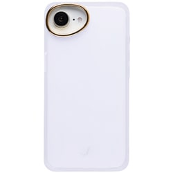 iPhone 16e用 salisty クリアカラー 耐衝撃ハードケース ゴールド/クリア 669-986318